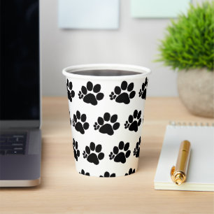 Paper Cup - Polydactyl Paw Pattern