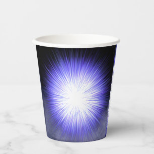 paper cup with black smokey background