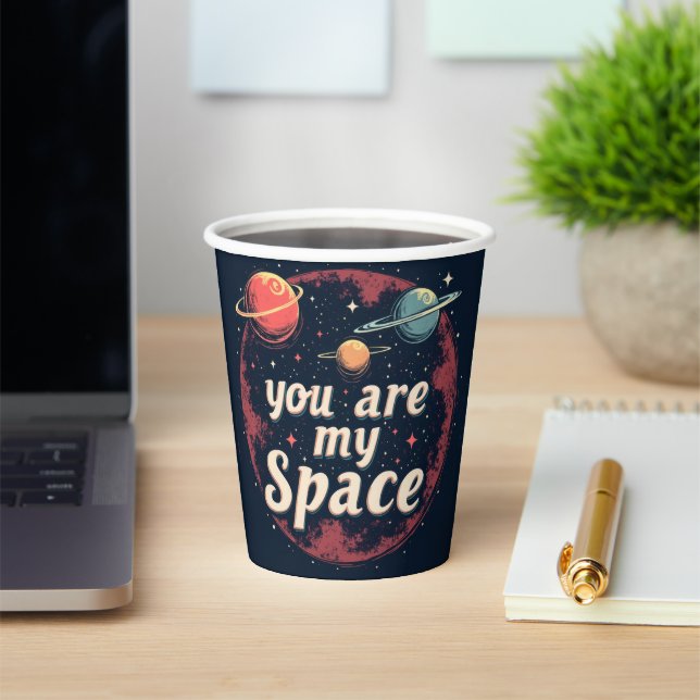 Paper cup with valentine's day design (Insitu)
