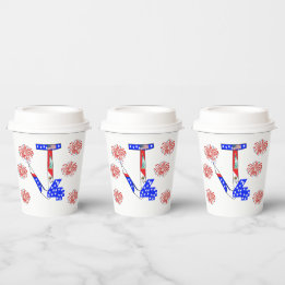 Paper Cups 4th Of July