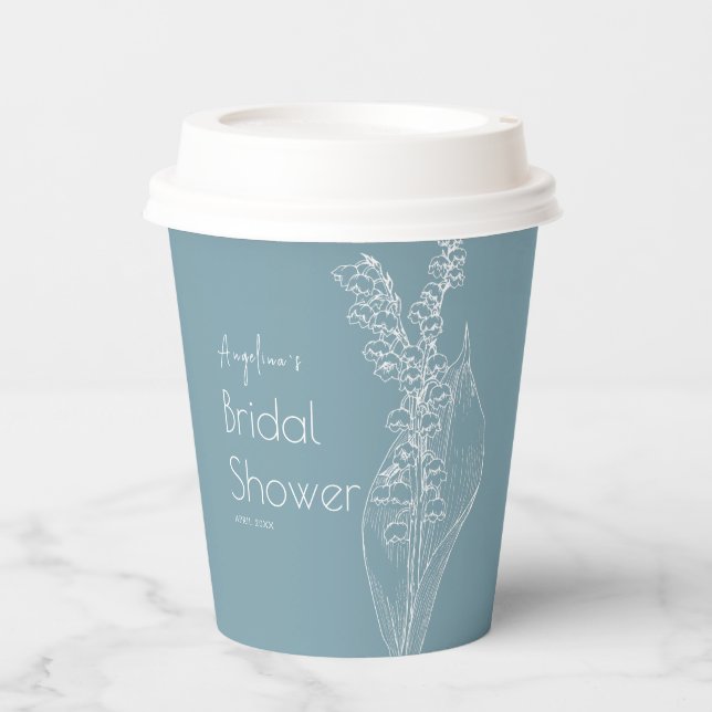  Paper Cups for a bride shower. (Front)