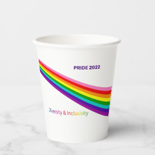 Paper Cups Pride 2022 Rainbow Flag LGBTQIA party