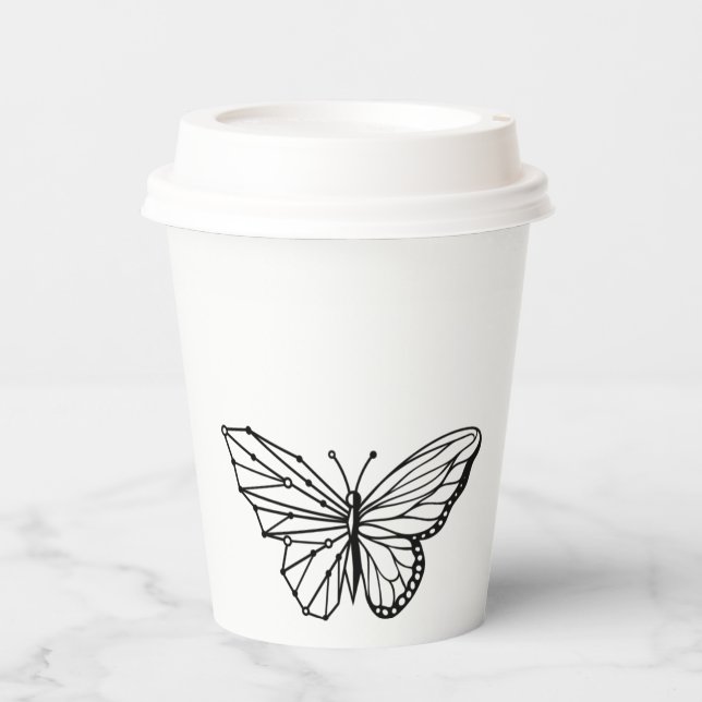 Paper Cups Size: 8oz Paper Cup, Lid: Lid (Front)