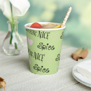 Paper Cups "Sugar and Spice"  8 oz.