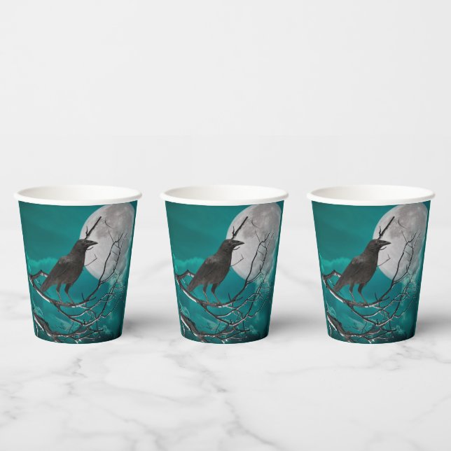 Paper Cups, The Raven in Green Cups (Multi)