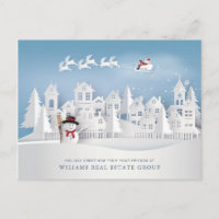 Paper Cut Christmas Composition Corporate Greeting