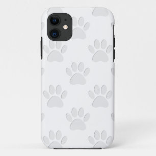 Paper Cut Dog Paw Pattern Case-Mate iPhone Case