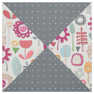 paper cut flower lead diamonds fabric