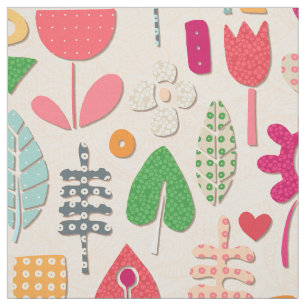 paper cut flowers peach fabric
