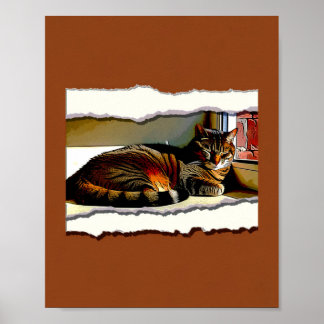 Paper Cutout Resting House Art Print