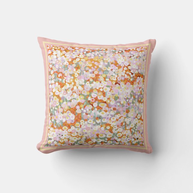 Paper daises strawflowers  cushion (Front)