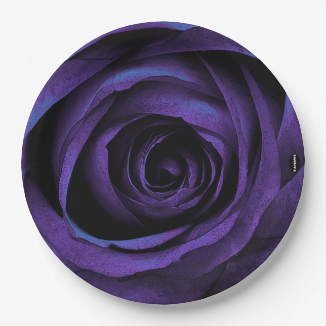 Paper Dinner Plate HAMbWG Rose Purple (Front)