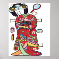 Paper Doll, Kimono Cut Out