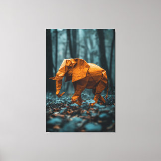 Paper Elephant Canvas Print