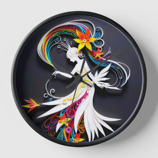 Paper Fashionista Clock