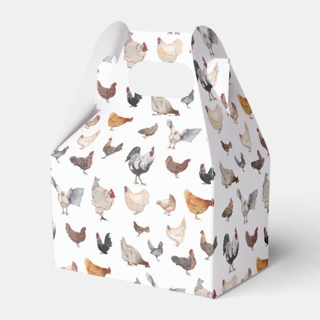 Paper Favour Box, Gable 4x2.5x5 Favour Box (Front Side)