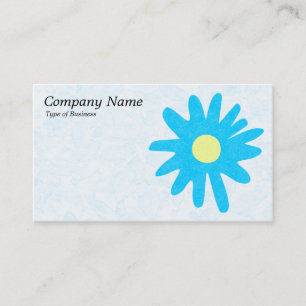 Paper Flower - Sky Blue Business Card