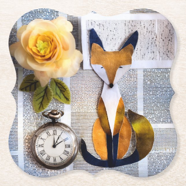 Paper Fox Coaster (Front)