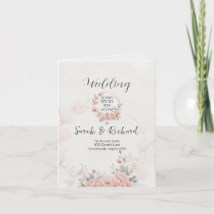 Paper Garden Whisper-Soft Folded Wedding Program Thank You Card