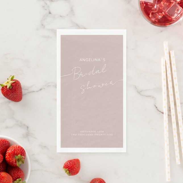 Paper Guest Towels Bride shower. Napkin (Insitu)
