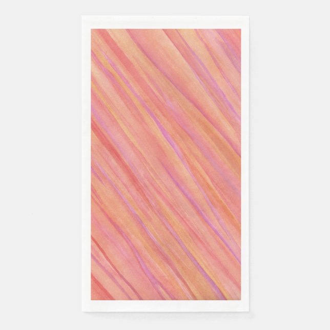 Paper Guest Towels |  Saturn Pink Napkin (Front)