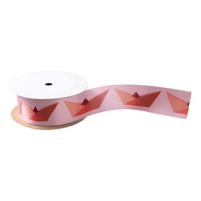 Paper Hat Wide Grosgrain Ribbon Satin Ribbon (Spool)