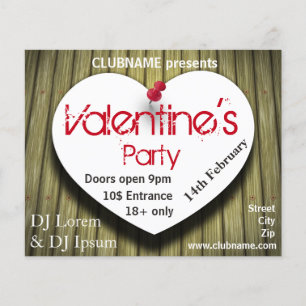 Paper Heart - Valentine's Day Party Flyer