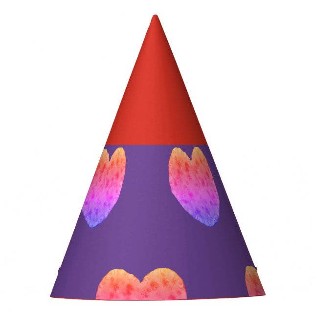 Paper Hearts Party Hats (Front)
