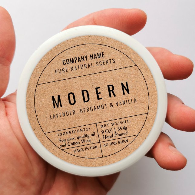 Paper Homemade Candle Product Label Stickers (Creator Uploaded)