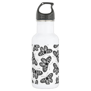 Paper kite butterfly pattern 532 ml water bottle