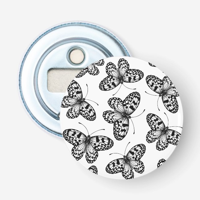 Paper kite butterfly pattern bottle opener (Front)