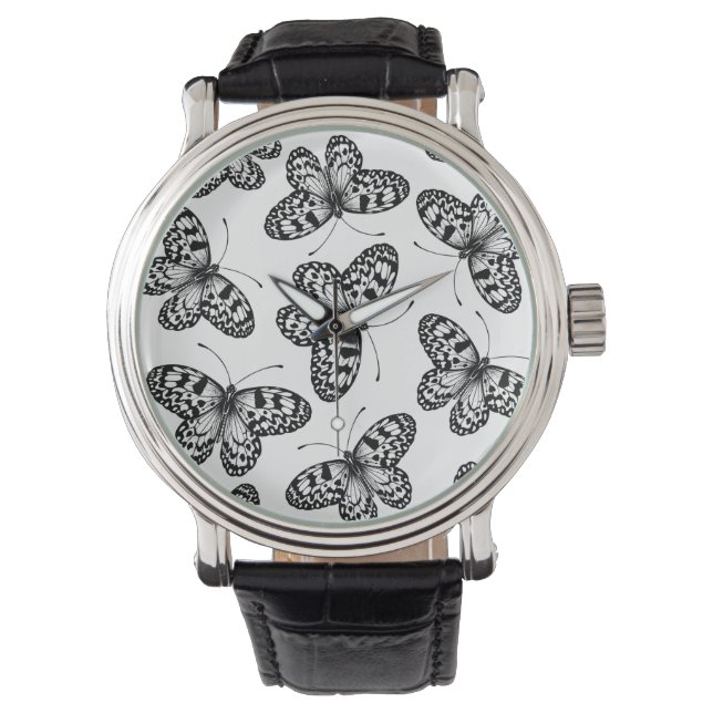 Paper kite butterfly pattern watch (Front)