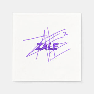 Paper logo design purple napkin