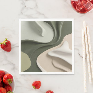 Paper luncheon napkin in stylish graphic