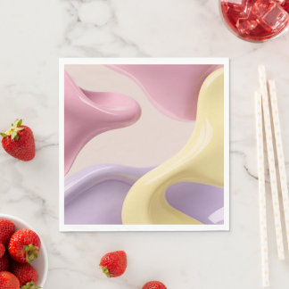 Paper luncheon napkin in stylish graphic