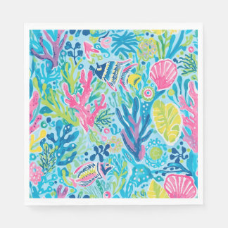 Paper luncheon napkin in stylish graphic