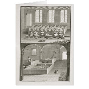 Paper making, from the 'Encyclopedie des Sciences