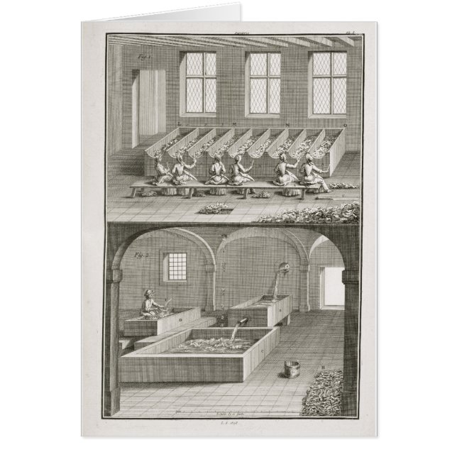 Paper making, from the 'Encyclopedie des Sciences (Front)