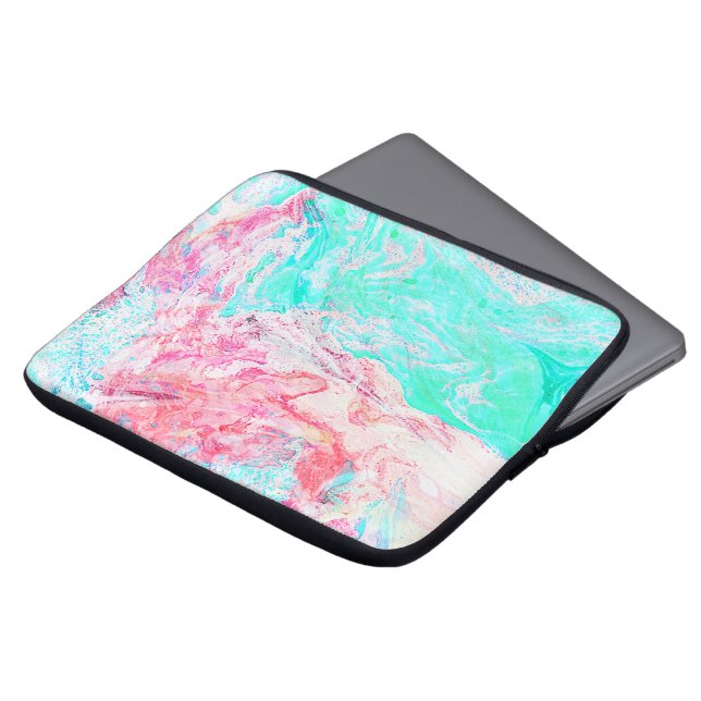 paper marble texture laptop sleeves 13inch (Front Top)
