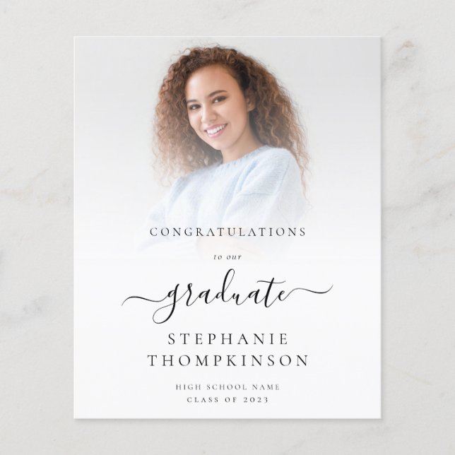 PAPER Minimalist 2024 Grad Photo Announcement (Front)