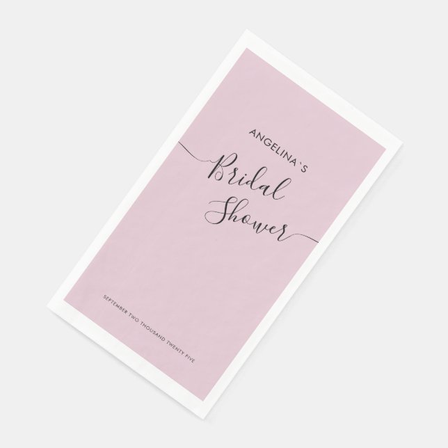 Paper Napkin for a bridal shower. (Corner)