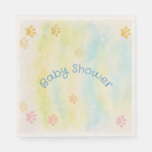 Paper Napkin for Baby Shower - Puppy Theme