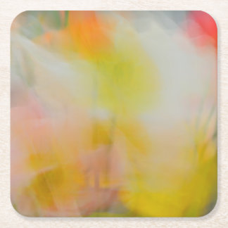 Paper Napkin Guest Towel Abstract Poppies Photogra Square Paper Coaster