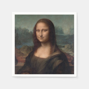 PAPER NAPKIN : LEONARDO DA VINCI : THE MONA LISA