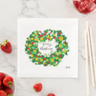 Paper Napkin : Merry Christmas