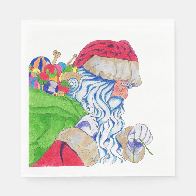 Paper Napkin Santa  (Front)