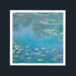 PAPER NAPKIN : "WATERLILIES" BY MONET<br><div class="desc">"WATERLILIES" BY CLAUDE MONET</div>