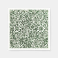 PAPER NAPKIN : WILLIAM MORRIS : FLORAL MARIGOLDS