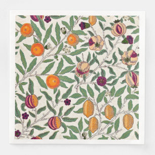 PAPER NAPKIN : WILLIAM MORRIS :POMEGRANATES