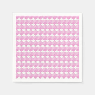 Paper Napkins - Baby Block Pattern in Pinks